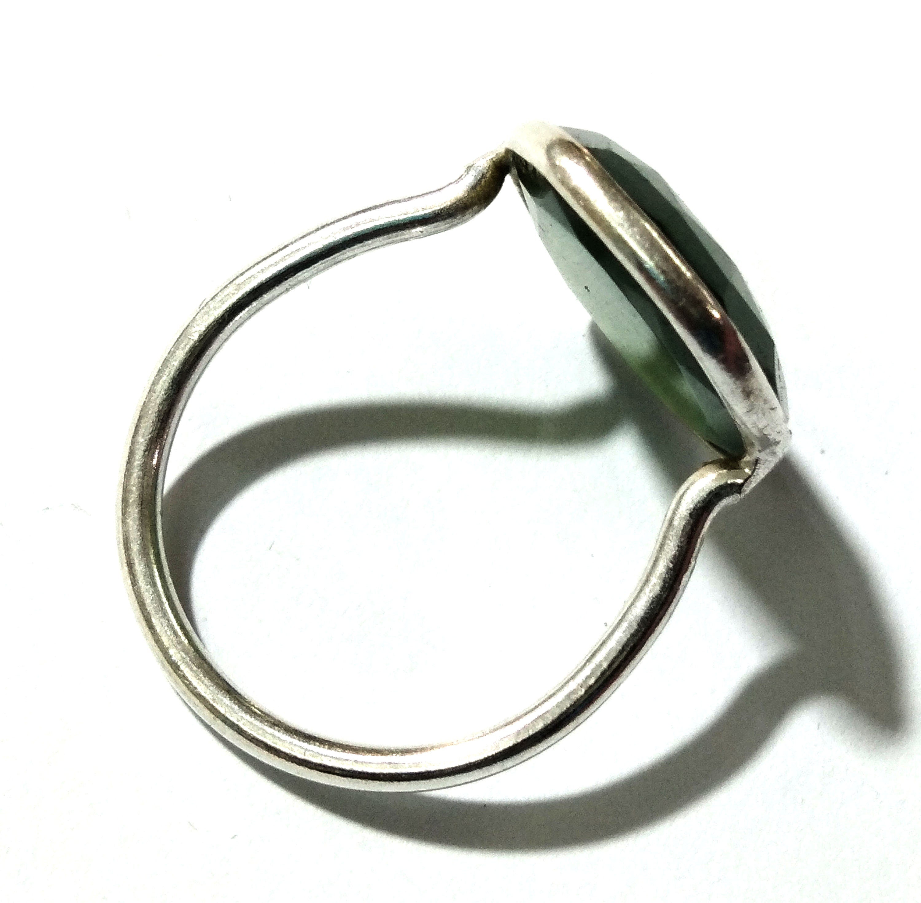 Natural Green Nephrite Jade Ring, 925 Starling Silver Ring, Top Quality Nice Color Gemstone Nephrite Jade Ring, Bezel Stylish Ring For Women